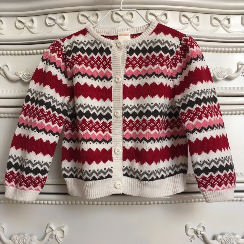 Gymboree Cardigan Sweater striped 2t